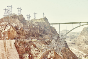 No natural elements get in the way of the quest for power, Hoover Dam.